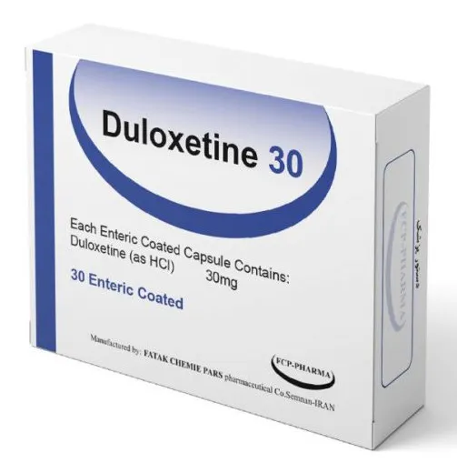 تصویر DULOXETINE FATAKCHEMIEPARS 30 mg Capsule